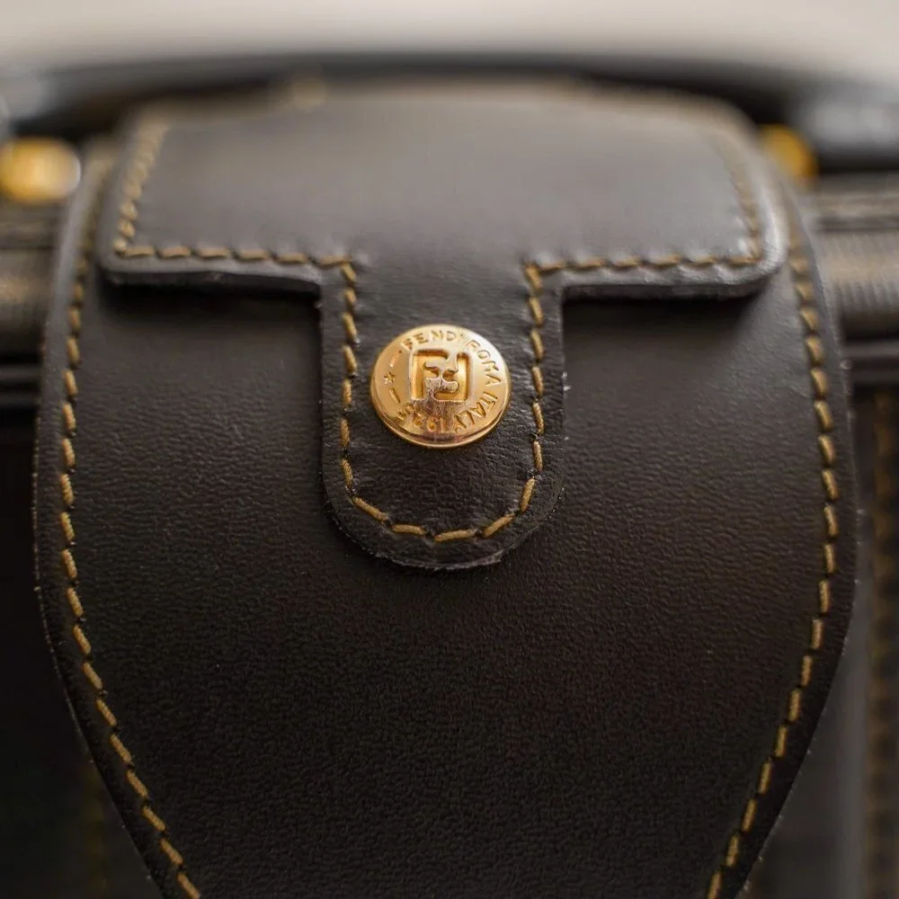 Fendi 1970's Monogram-Print Suitcase